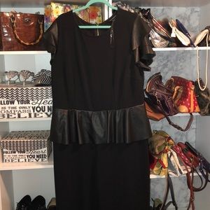 Faux leather trimmed Jumpsuit